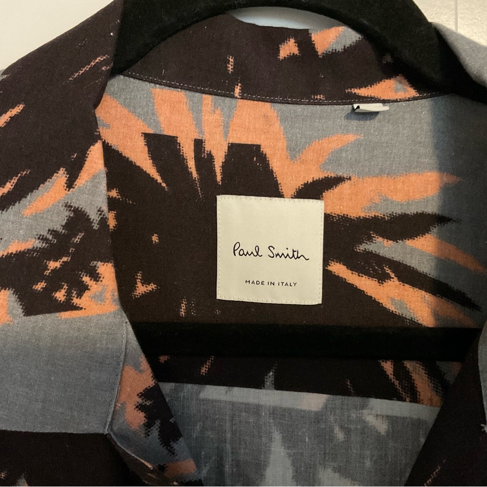 Paul Smith Getaway Shirt in Black and Orange XL - Picture 3 of 4